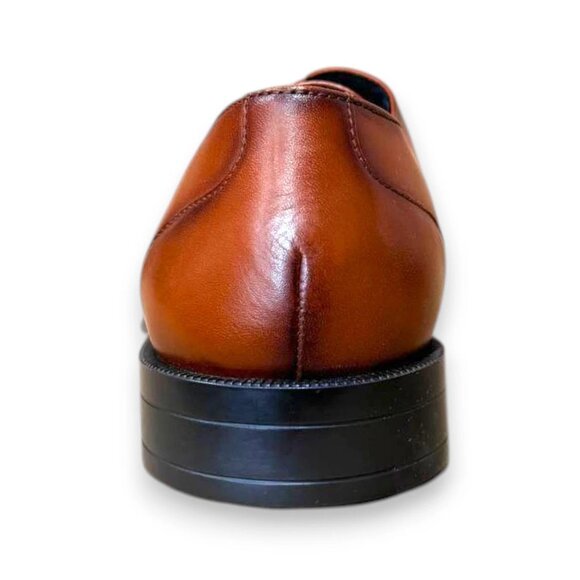 BOSS Tayil Brogue Cap Derby Lace Shoes Brown Leather 9M